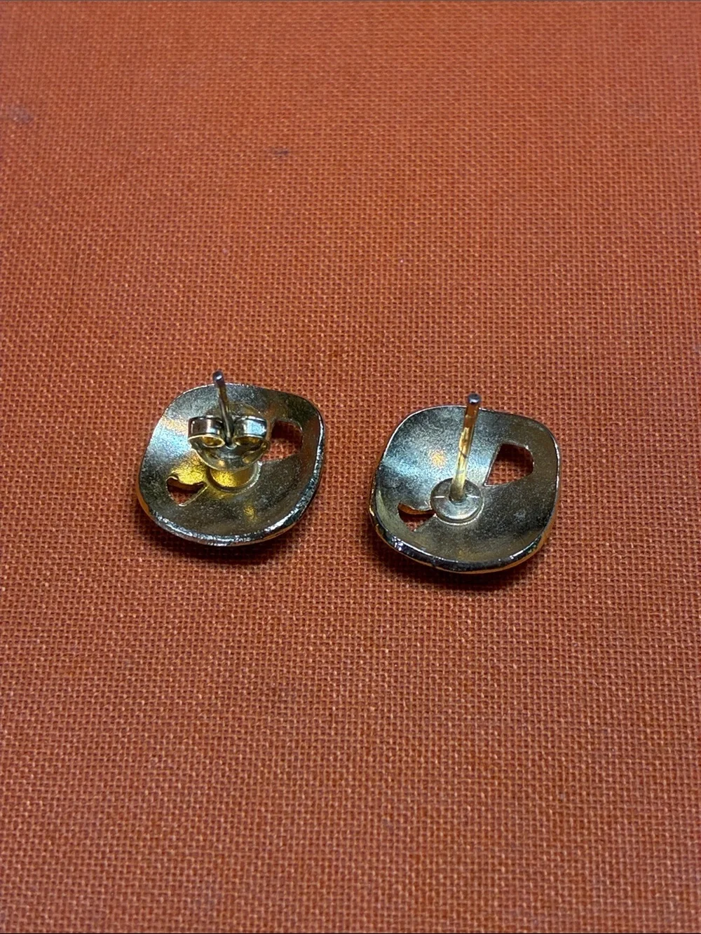 Floral Enamel Stud Earrings in Blue, Pink & Green